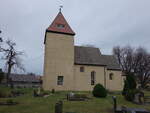 Elsnig, evangelische Kirche, sptromanische Saalkirche mit eingezogenem Chor, erbaut im 12.