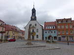 Wilsdruff, Rathaus von 1755 am Marktplatz (13.07.2024)