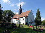 Frdergersdorf, evangelische Kirche, romanische Saalkirche, erbaut im 13.