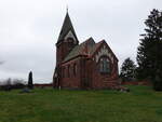 Brambach, evangelische Kirche, erbaut von 1904 bis 1905 (08.12.2024)