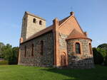 Ristedt, evangelische Kirche, neuromanischer Feldsteinbau aus dem Jahr 1888 (14.08.2025)
