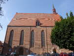Salzwedel, M�nchskirche, ehemalige Franziskanerklosterkirche, erbaut um 1250 (14.08.2025)