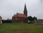 Bias, evangelische Dorfkirche, neugotisch erbaut 1894 (08.12.2024)