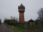 Zerbst, Wasserturm in der Weizenbergestrae, erbaut 1894 (08.12.2024)