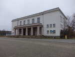 Bitterfeld, Kulturpalast, erbaut von 1952 bis 1954 (13.12.2024)