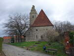 Neuwegersleben, evangelische Dorfkirche, erbaut von 1912 bis 1914 (24.03.2024)