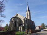 Klein Oschersleben, evangelische Kirche, erbaut 1868 (15.04.2025)