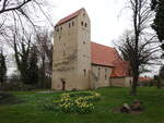 Grossgrschen, evangelische Kirche, einschiffige Saalkirche erbaut im 12.