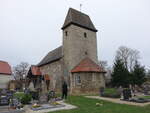 Kleingestewitz, evangelische Kirche, erbaut im 11.