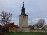 Gro-Quenstedt, Kirchturm aus dem 16.