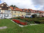 Quedlinburg, Fachwerkhuser an der Carl Ritter Strae (28.09.2024)