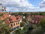 Quedlinburg, Ausblick vom Schloberg auf die Altstadt (28.09.2024)