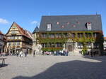 Quedlinburg, Rathaus am Markt, erbaut im 13.