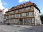 Quedlinburg, evangelisches Gemeindehaus in der Carl Ritter Strae (28.09.2024)