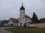 Dornburg, evangelische Schlokirche, erbaut von 1755 bis 1758 von Carl Wilhelm Christ (11.12.2024)