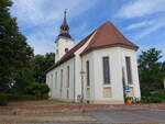 Parey, evangelische Dreifaltigkeitskirche, erbaut von 1697 bis 1698 (06.07.2025)