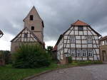 Drebsdorf, evangelische Kirche und Rathaus (24.09.2024)