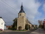 Knapendorf, evangelische Kirche, erbaut von 1734 bis 1739 durch den Architekten Johann Christian Trothe (01.11.2024)