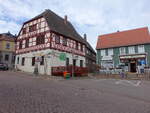 Wettin, Gasthof Wettinger Hof und Cafe Werner am Marktplatz (13.04.2025)