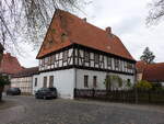 Egeln, historisches Pfarrhaus am Stadtkirchhof, erbaut 1581 (15.04.2025)