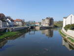 Bernburg, Wasserkraft Saalem�hle und Schleuse (14.04.2025)