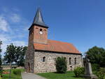 Klein M�ringen, evangelische Christuskirche, Feldsteinbau aus dem 13.