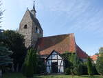 Sch�nebeck, evangelische Kirche, sp�tromanischer Feldsteinbau aus der zweiten H�lfte des 12.