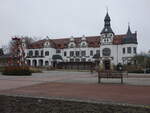 Bad Schmiedeberg, Jugendstil Kurhaus am Kurplatz, erbaut 1907 (09.12.2024)