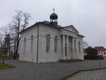 Grfenhainichen, Paul Gerhardt Kapelle, erbaut von 1830 bis 1844 (09.12.2024)