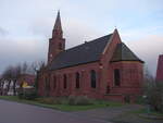 Horstdorf, evangelische Dorfkirche, erbaut 1872 (10.12.2024)