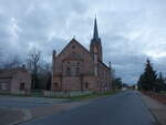 Elster (Elbe), evangelische Kirche, erbaut von 1867 bis 1871 (16.12.2024)