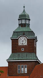 Der Glockenturm der Auguste-Viktoria-Schule.