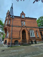 Im Bild ein Stadthaus am Sdermarkt in Flensburg.