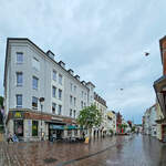 Ein Blick in die Fugngerzone von Flensburg.