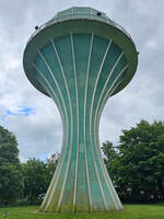 Der 1961 erbaute Wasserturm Flensburg-Mrwik gilt als Wahrzeichen des Ostufers der Stadt Flensburg.