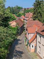 Blick in den alten Ortskern von Lauenburg im Juni 2024