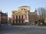 Altenburg, Landestheater, erbaut von 1869 bis 1870, Umbau von 1904 bis 1905 (31.03.2024)