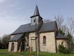 Breitenhain, evangelische Dorfkirche in der Burgstrae (30.03.2024)