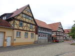 Haurden, Fachwerkhuser an der Strae am breiten Born (01.07.2023)