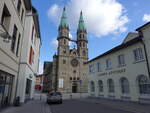 Meiningen, Schlundgasse mit Stadtkirche zu unseren Lieben Frau (27.02.2022)