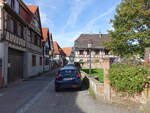 Woerth, Fachwerkhuser in der Rue de Moulin (13.10.2024)