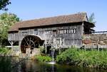 Ungersheim, ECO-Museum, S�gewerk 19.Jahrhundert aus den Vogesen, arbeitete bis 1979, wurde 1989 ins Museum umgesetzt, Mai 2025