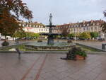 Vitry-le-Francois, Brunnen Deesse de la Marne am Place de Armes (07.10.2024)