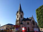 Courcelles-Chaussy, evangelische Kaiserkirche, erbaut 1894 durch den Dombaumeister Paul Tornow (05.10.2024)