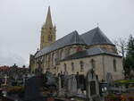 Herzeele, Pfarrkirche Notre-Dame-de-l'Assomption in der Rue de Eglise, erbaut im 16.