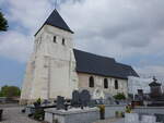Houlle, Pfarrkirche Saint-Jean-Baptiste, erbaut im 12.