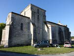 Saint-Fort-sur-le-Ne, romanische Pfarrkirche Saint Fortunat, erbaut im 12.