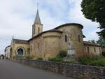 Vielle-Tursan, Pfarrkirche Saint Jean Baptiste, erbaut im 12.