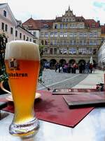 Verdiente Pause mit/bei G�rlitzer(Landskron) nach langer Wanderung/Spaziergang durch diese sch�ne, �ussert interessante u.