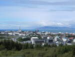 Blick �ber Reykjavik, der Hauptstadt Islands am 01.07.2013.